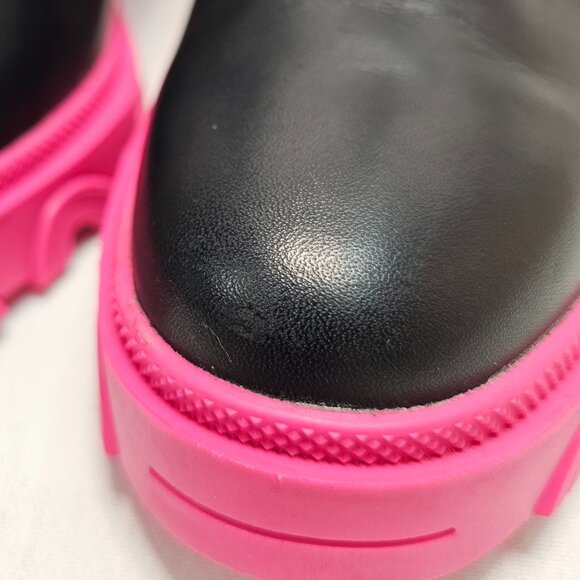 Sorel Brex Heel Chelsea Waterproof High Heel Black Boot Hot Pink Womens Size 7.5 - Picture 5 of 12